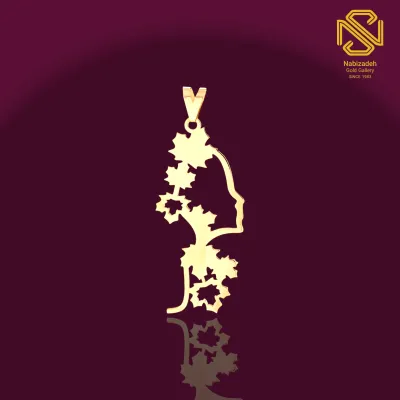 پلاک لیزری دختر پاییزی C194